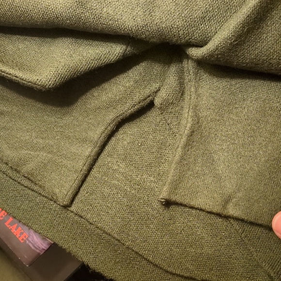 Modern Citizen Women's Olive Green Nara Wrap Sweater - Picture 7 of 8